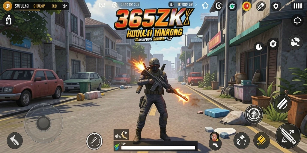 Tampilan gameplay yang menggambarkan interaksi sosial dan aktivitas dalam 365ZK.
