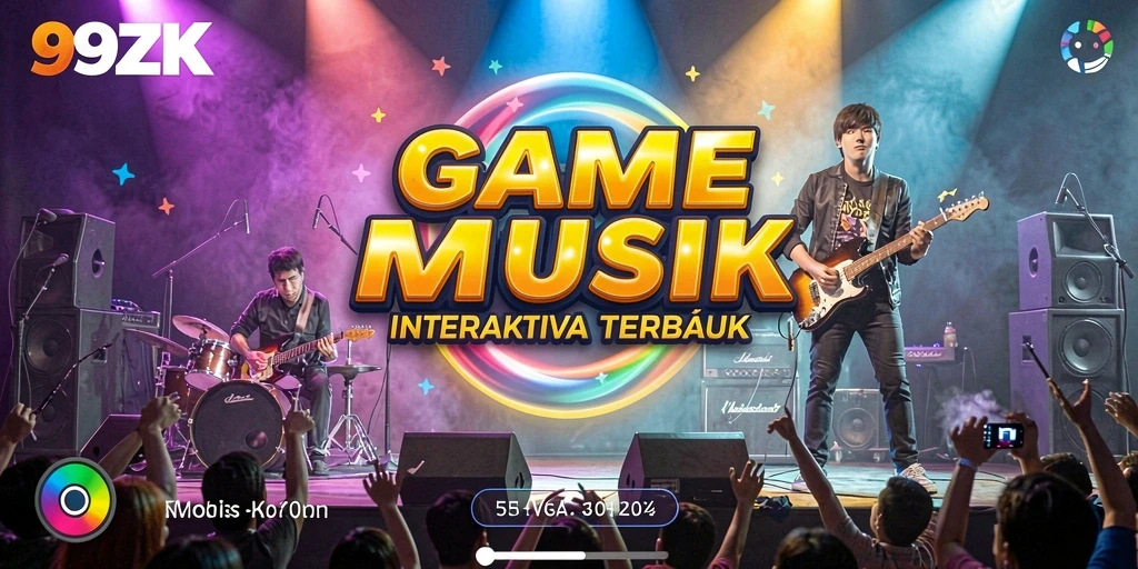 Tampilan gameplay 99ZK dengan musik interaktif yang mengasyikkan.