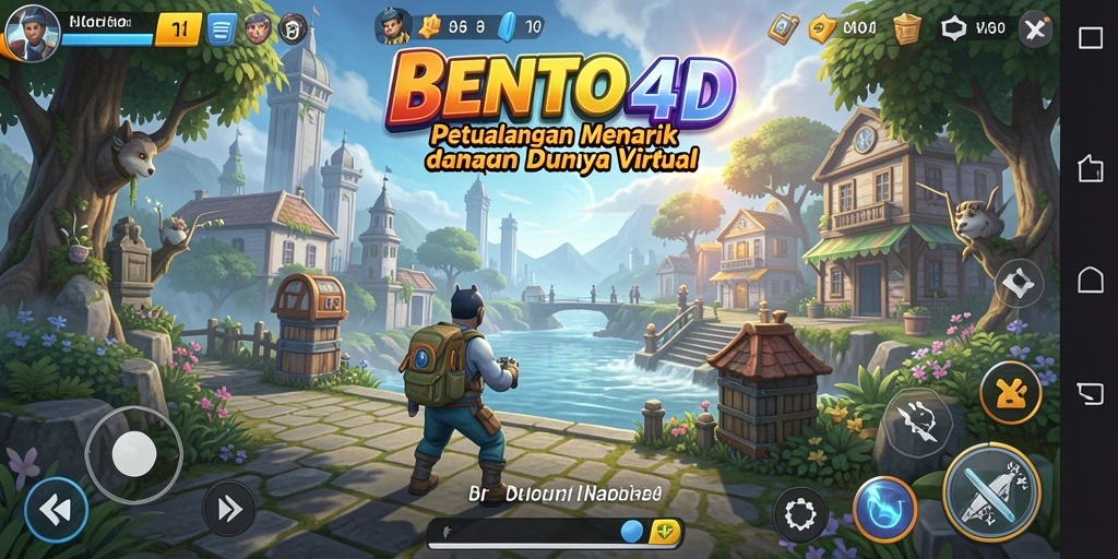Tampilan utama gameplay <strong>BENTO4D</strong> yang menakjubkan di dunia petualangan.