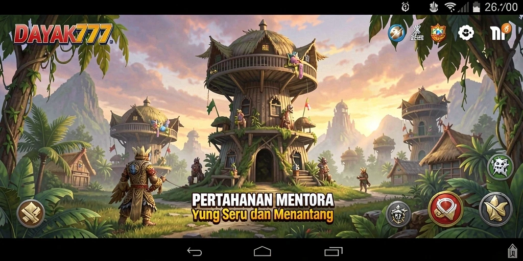 Tangkapan layar DAYAK777 menampilkan aksi pertahanan menara yang mendebarkan.