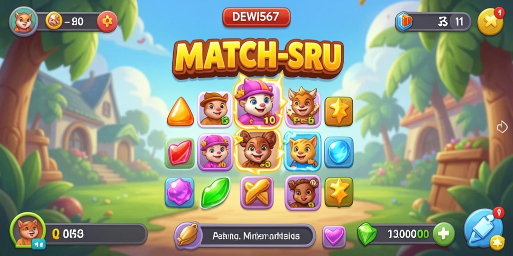 Tampilan gameplay DEWI567 yang seru dan penuh warna.
