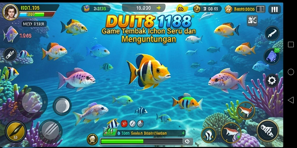 Gameplay seru memancing ikan di DUIT188 yang penuh warna.