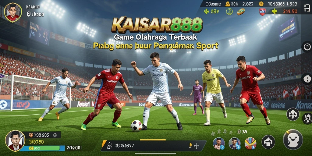Screenshot dari gameplay <strong>KAISAR888</strong> menunjukkan aksi olahraga yang mendebarkan.