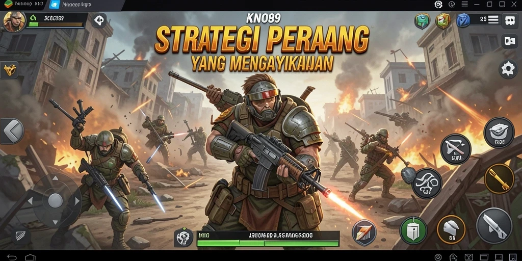 Screenshot KNO89 menampilkan aksi seru dalam gameplay SLG.