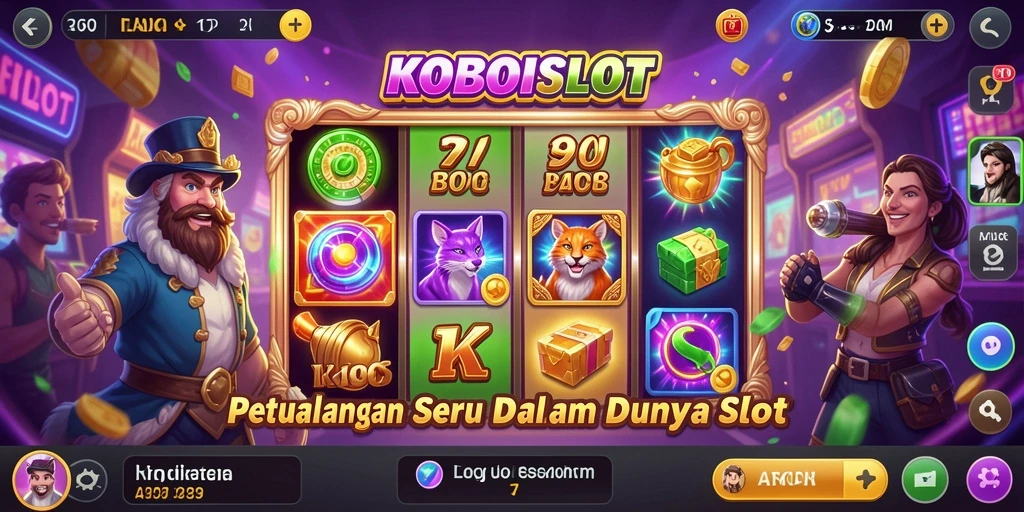 Screenshot gameplay KOBOISLOT yang menunjukkan aksi petualangan seru.