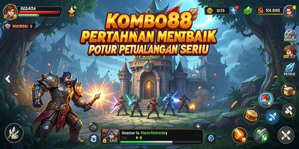 Gameplay KOMBO88 yang mendebarkan dalam Tower Defense.