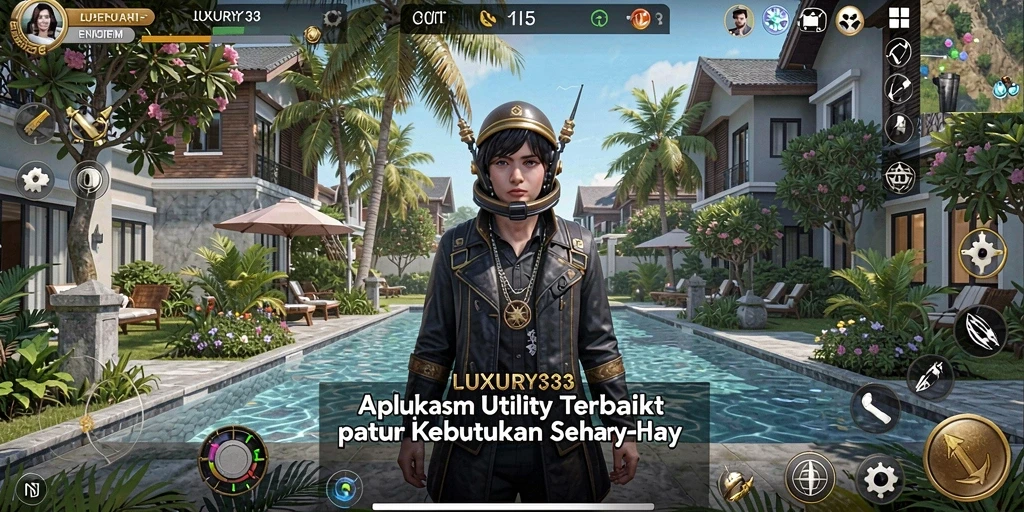 Tampilan antarmuka LUXURY333 yang sederhana dan fungsional.