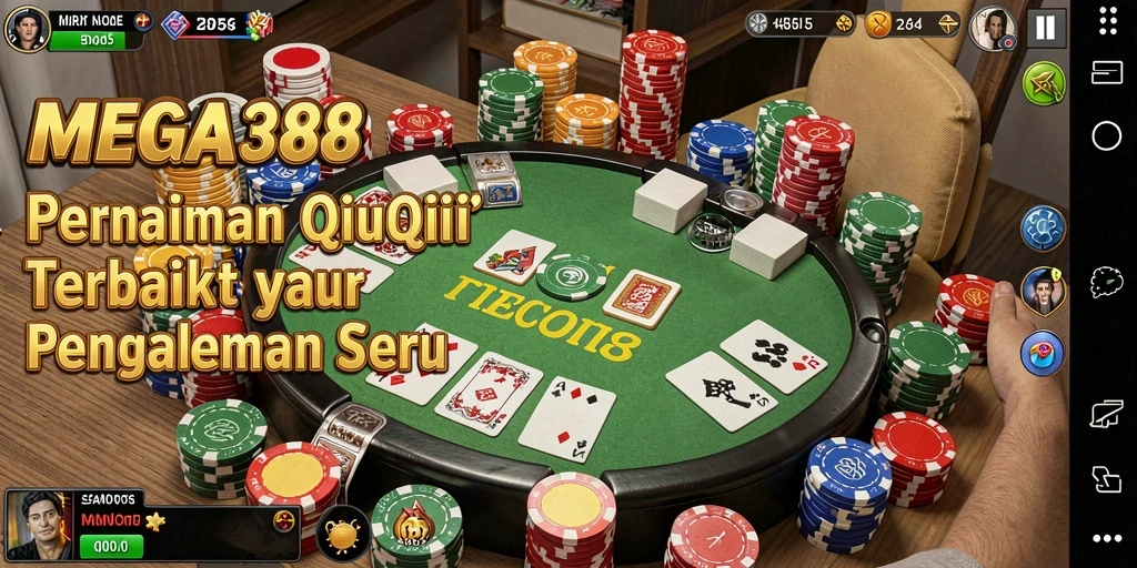 Tampilan gameplay QiuQiu yang mendebarkan dalam MEGA388.