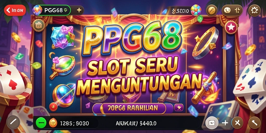 Tampilan gameplay Slot PGG68 yang menarik dan penuh warna.