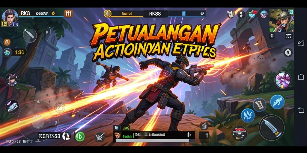 Gameplay menegangkan dan seru dari RK88 yang memukau.