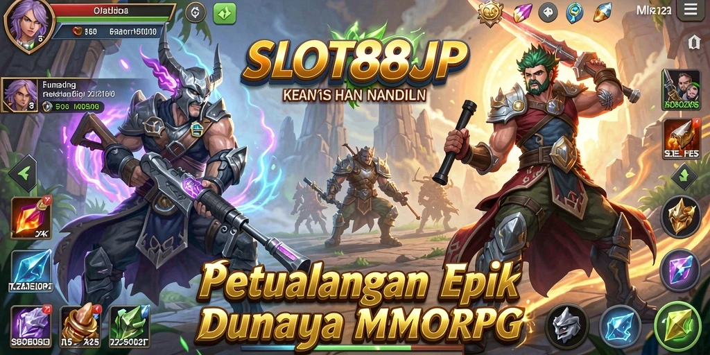 Gameplay SLOT88JP yang seru dengan pertempuran epik dan penjelajahan dunia fantastis.