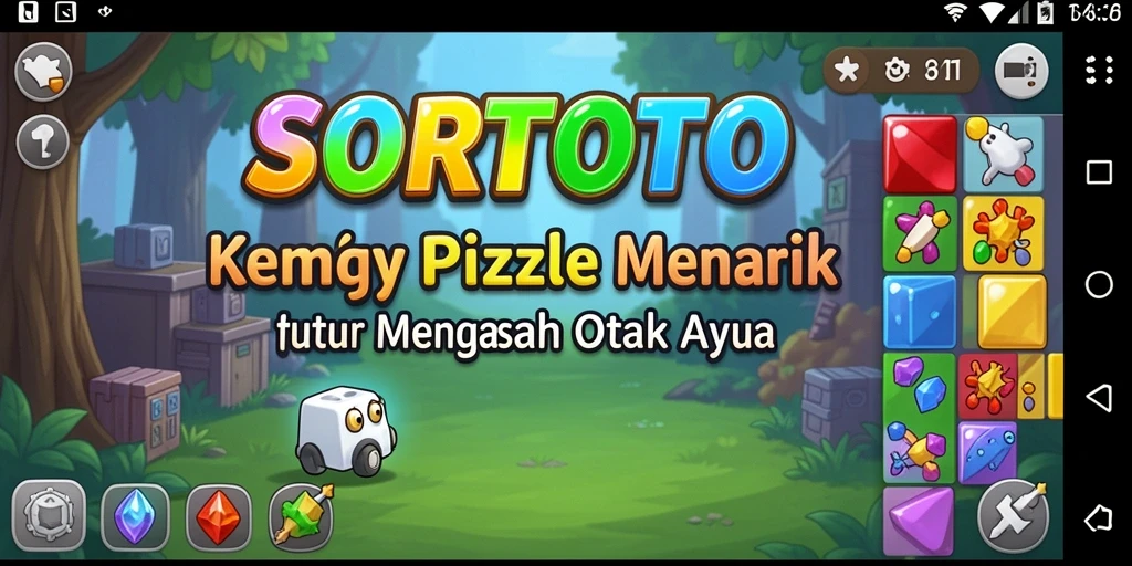 Tampilan gameplay SORTOTO yang menantang dan menarik.