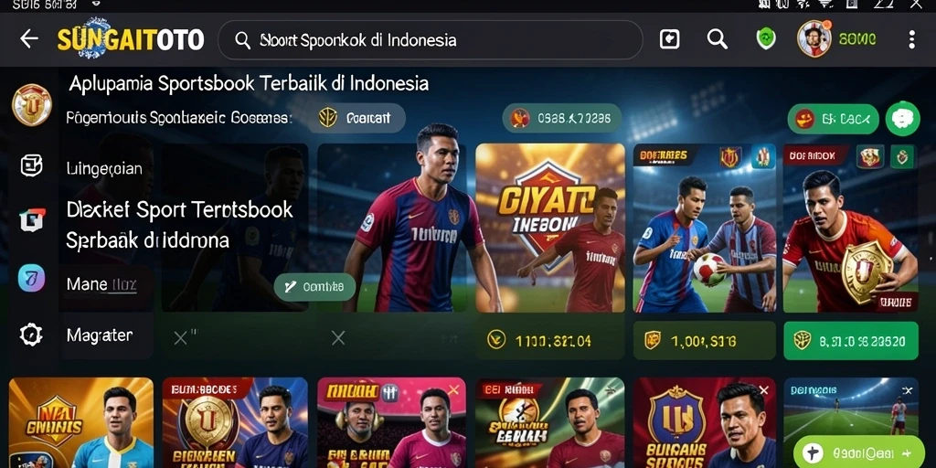 Tampilan utama gameplay Sportsbook SUNGAITOTO yang menarik.