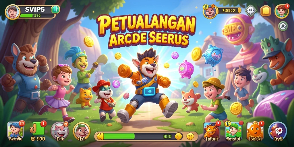 Gameplay seru SVIP5 dengan grafis menawan di layar.