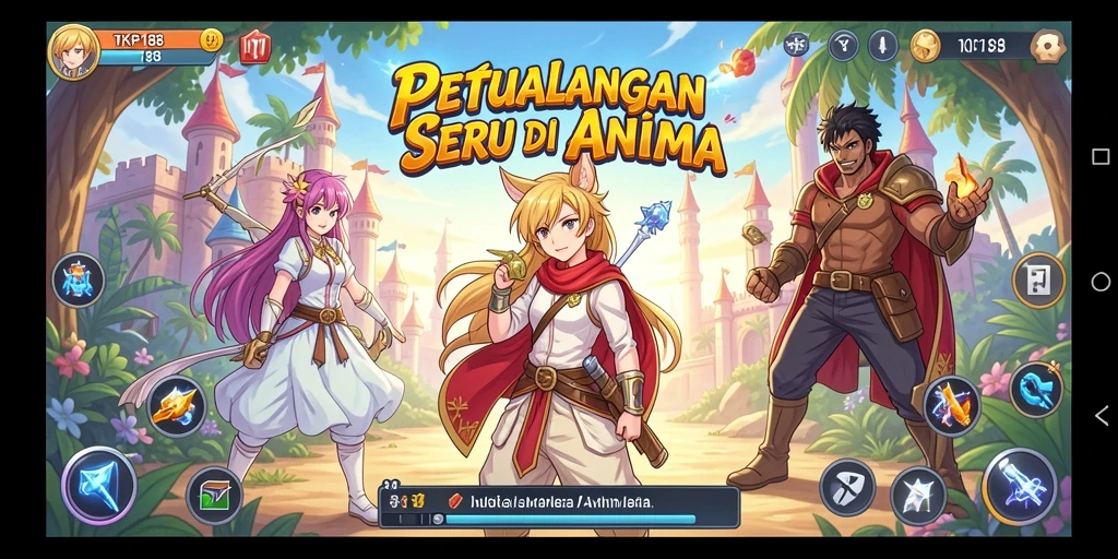 Tampilan action seru dalam game TKP188 yang penuh warna.
