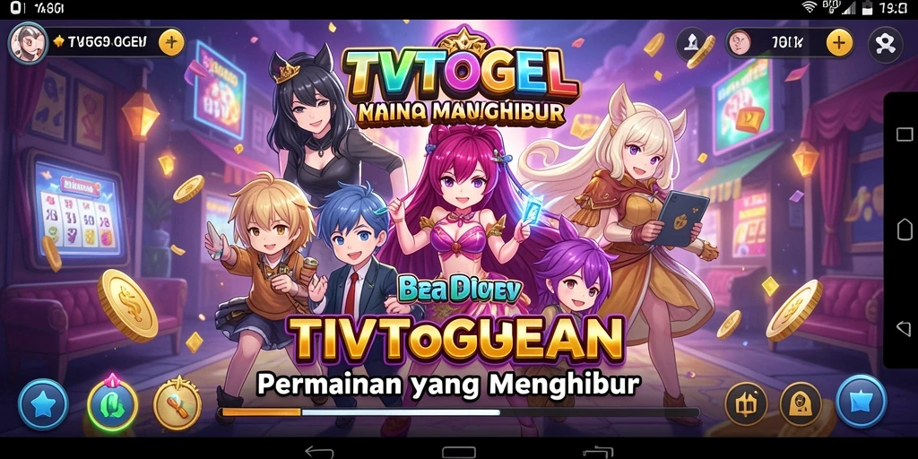 Screenshot menunjukkan gameplay seru dalam dunia Anime TVTOGEL.