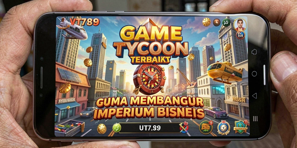 Screenshot gameplay VT789 menampilkan keseruan membangun bisnis Tycoon.
