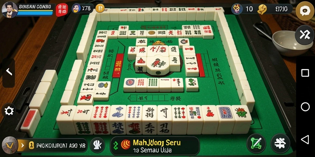Tampilan gameplay Mahjong yang seru dan menantang di X78.
